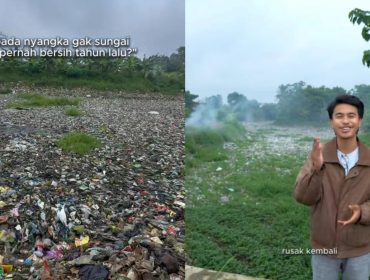 Tangkapan Layar Video Tiktok Pandawara Group, Komentar tentang Sungai Citarum yang Dipenuhi Sampah (Tiktok @pandawaragroup) 