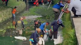 Gerakan Resik Kali Bening di Jalan Cempaka, Kota Magelang, melibatkan masyarakat dalam pembersihan sungai sebagai upaya mitigasi banjir dan menjaga kebersihan lingkungan dalam rangka Hari Kesiapsiagaan Bencana 2026, Selasa (21/4/2026).