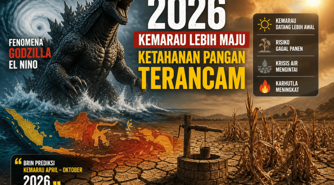 Godzilla El Nino picu kemarau panjang yang mengancam ketahanan pangan nasional