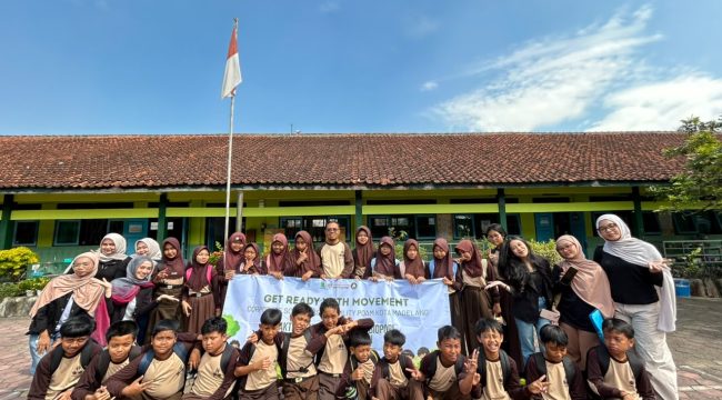 Siswa SDN 4 Kedungsari Kota Magelang belajar bipori lewat program Get Redy With Movement (GRWM). (Dok.kegiatan panitia)